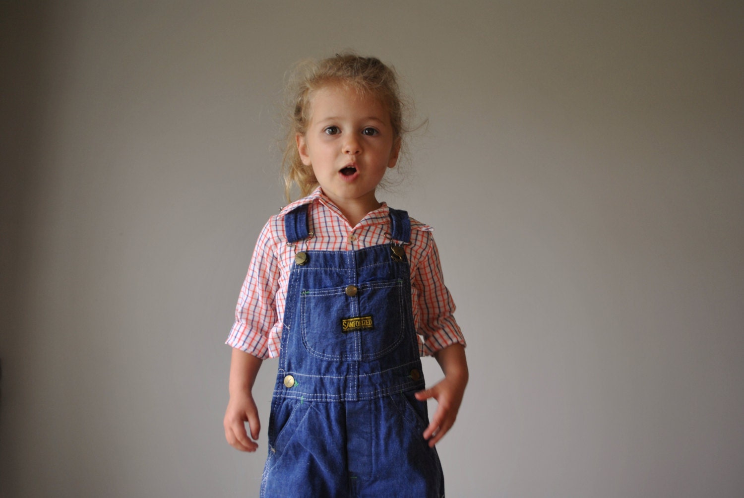 1950s Farmer Overalls, size 3t/4t