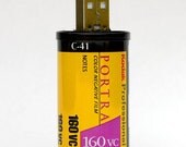 USB Flash Drive (32 GB) made w/ recycled 35mm film canister.