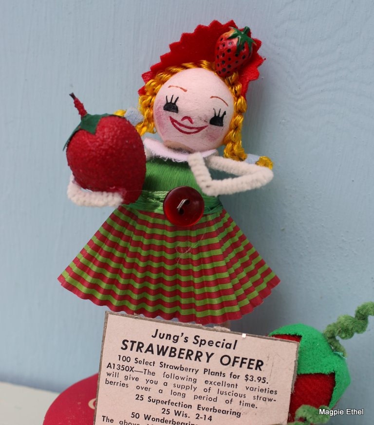 Vintage Style Spun Head, Strawberry Gal