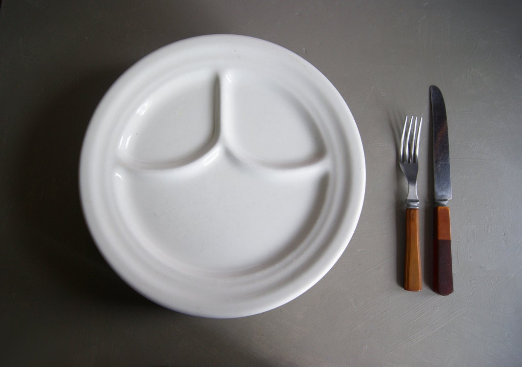 White Restaurant Grill Plate