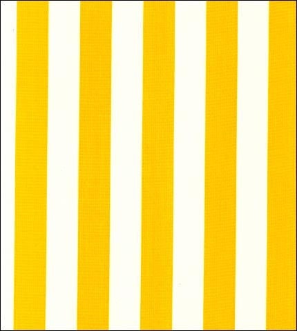 Oilcloth Yellow and White Stripes