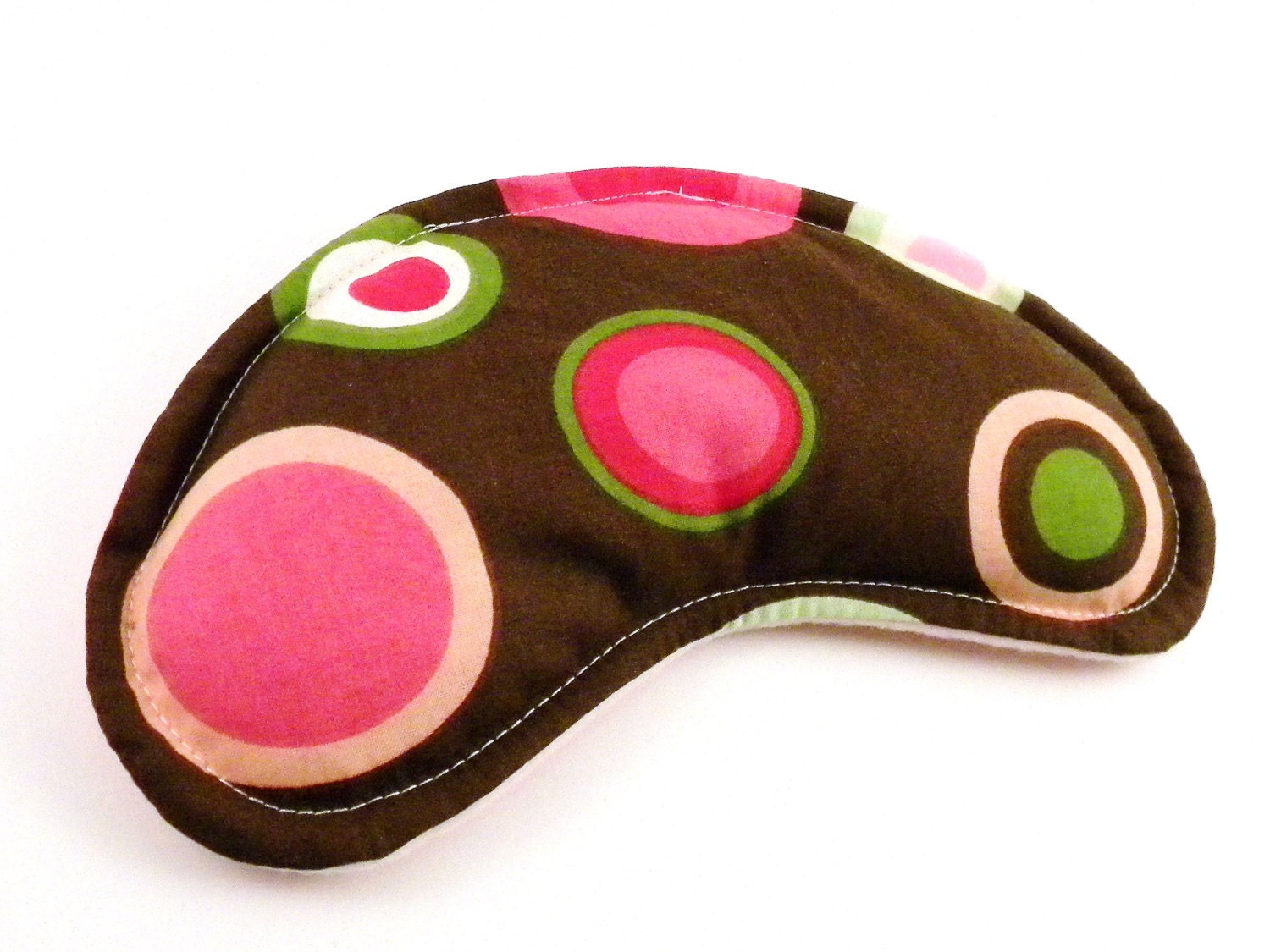 Eye Pillow Mask, Yoga Aromatherapy, Rice Flax Seed, Herbal or Unscented, Lavender Chamomile Sinus, Pink Brown