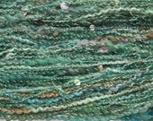 Lady Cottington handspun art yarn with merino and beads