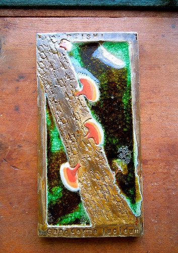 Reishi Mushroom Tile Wall Hanging-Made to Order