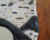 Ceramic Birch Tree Mirror Wall Hanging Art Tile-Made To Order