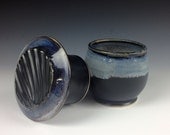 French Butter Dish- Galaxy Blue