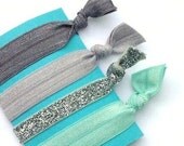 Moonlight. Hair Ties. Set of 4 Elastic Hair Ties.