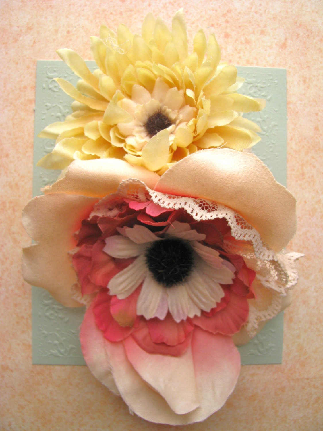 Vintage Inspired Wedding Headpiece , Bridal Hair Comb,  Flower Hair Accessory, Fascinator, Wedding Head Piece, Flower Girl