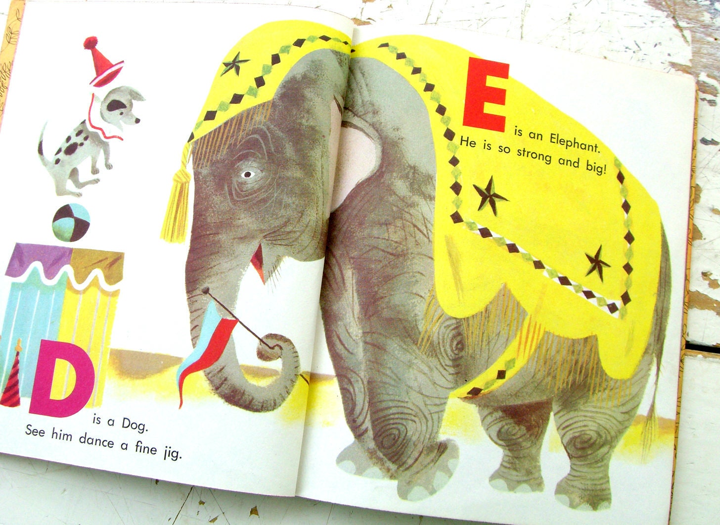 The Circus ABC, A Vintage Hardcover Little Golden Book, Copyright 1955