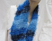 SALE - Shaded Blues Cowl/Circle Scarf/Infinity Scarf (2076)