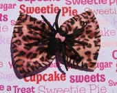 Leopard Spooky Spider Girly Hair Bow Clip