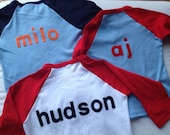 ADD A NAME to any shirt.  Personalized Custom Name felt letters no yarn.  Birthday or letter t shirt.