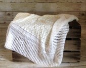 Vintage Baby Quilt Photo Prop Basket Stuffer