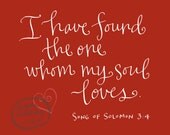 Song of Solomon Scripture Verse:  Printable PDF
