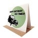 Old Timer Birthday -- Recycled Blank Card