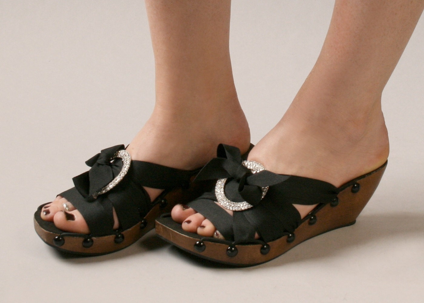 SALE Size 11 - Mid Walnut Wedge RTW Mohop Shoes