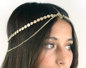 CHAIN HEADPIECE- chain headdress head chain