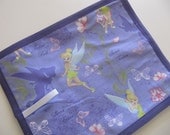Travel chalkboard mat made with Disney's Tinkerbell fabric