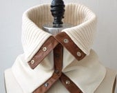 Cowl, scarf  cream wool