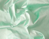 Mint Emerald Green Iridesccent Dupioni Silk Fabric Remnant 22 x 12