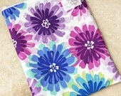 NEW - Wet Bag - XL Reusable Bag - Food, Wet Clothes, Diapers, Produce - GREAT Gift - Purple Spring