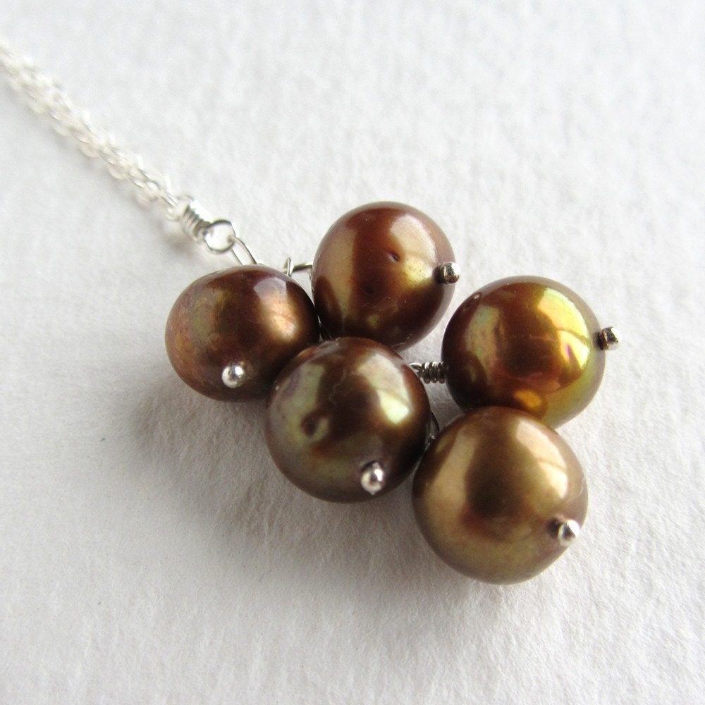 Freshwater Pearl Cluster Necklace