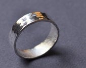 Pond Ripple 6mm Wedding Band. Faceted Band. Modern Contemporary Simple Sleek Elegant Design. Sterling Silver. Jewellery. Jewelry.