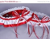 Spring Sale - University of Arkansas Razorbacks Wedding Garter Set