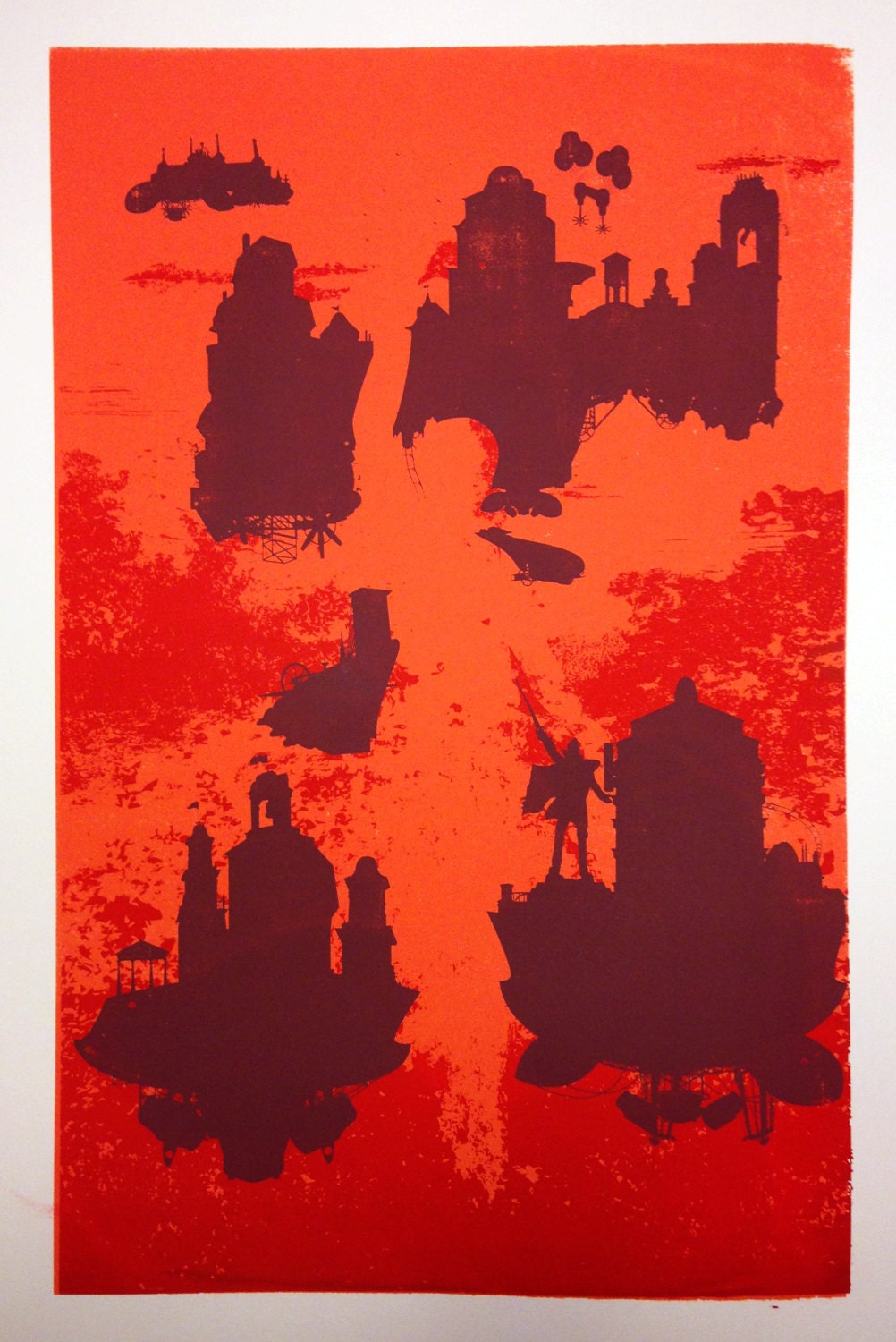 Vision of Columbia - Bioshock Infinite Inspired Screenprint.