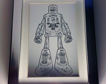 The Visible Robot Laser-Etching