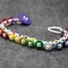 Beaded Bracelet - Button Embellished - Rainbow Bright Colorful Multicolored by randomcreative on Etsy