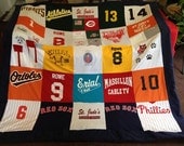 Made to Order custom t-shirt memory blanket with Trim - unlimited items and size