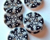 Black and White Graphic Buttons No. 153
