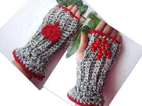 crochet patterns, texting gloves,  FINGERLESS Gloves num. 343 Crochet Pattern. Make them any size.