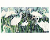 Egret Marsh- 11" x 17" Archival Print