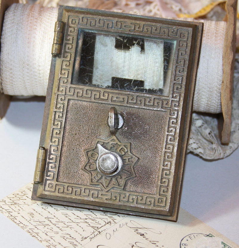 Vintage POST OFFICE Box Door for Mixed Media Art