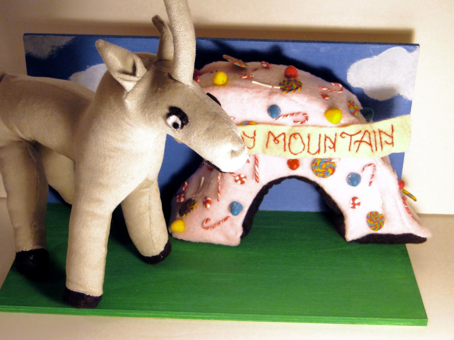 Charlie the Unicorn and Candy Mountain Soft Sculpture