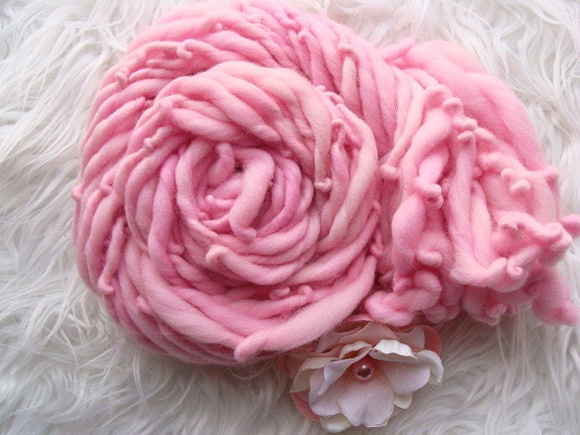 Handspun Yarn - Soft Carnation Pink
