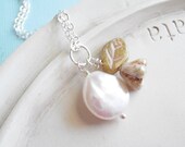 Pearl Jewelry - The Sweetest Thing - June Birthstone Freshwater Coin Pearl Necklace