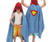 Personalized Yikes Twins Superhero hooded towel