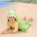 Personalized Yikes Twins Green Monster hooded towel