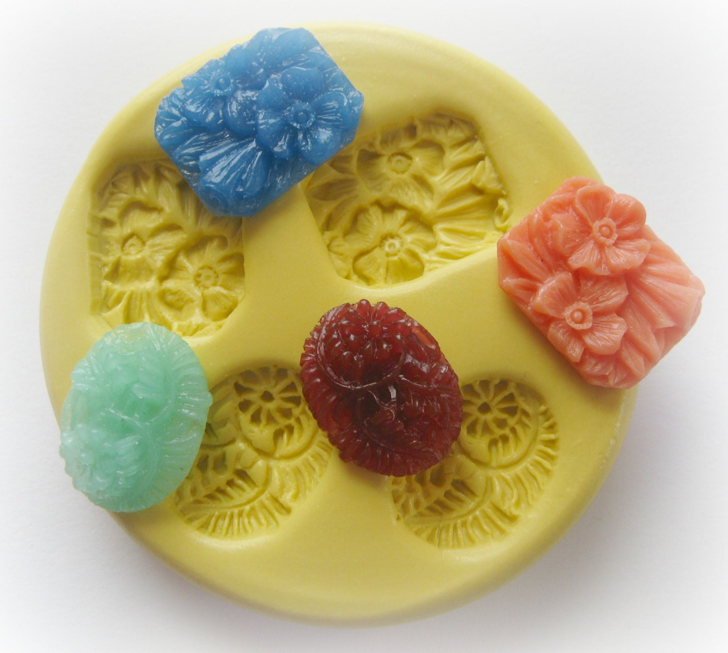 Daisy Rose Mold Flower Silicone Flexible Clay Resin Mould
