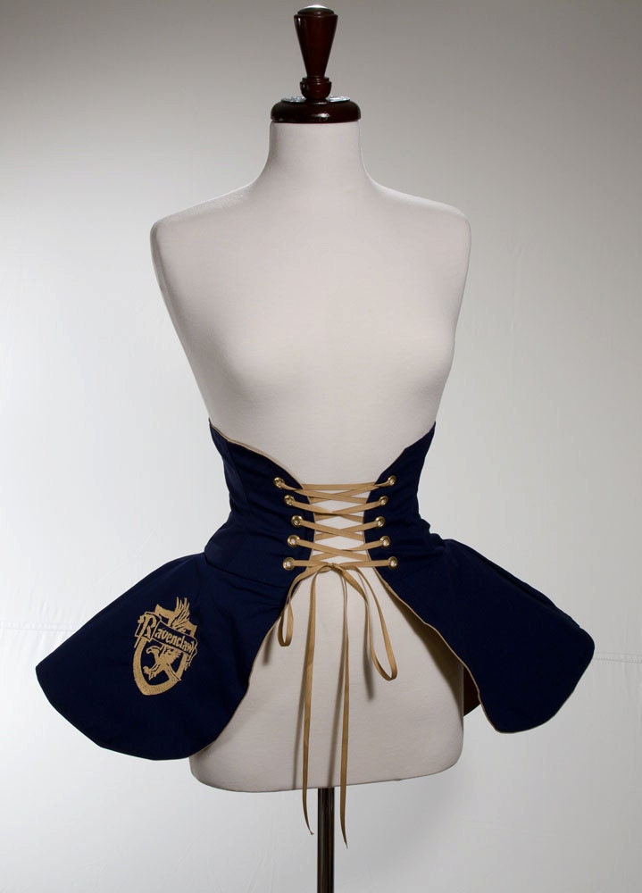 Harry Potter Hogwarts Ravenclaw House Inspired Cincher Skirt L/XL- Made to Order