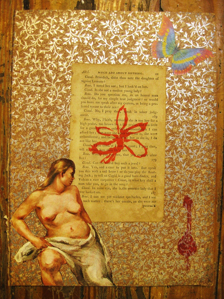 she were not posses'd - original collage