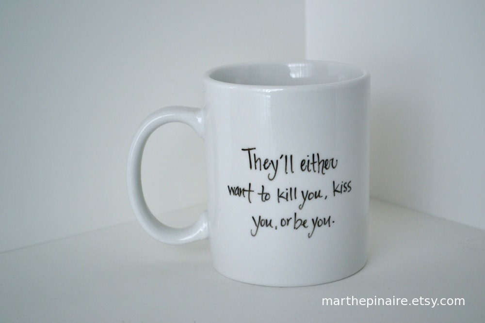 hunger games hand painted mug