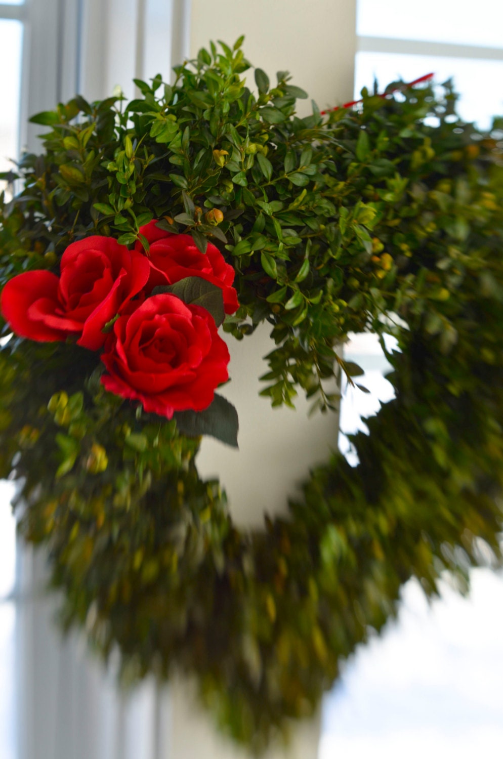 Boxwood Heart Wreath, heart wreath, Valentine's Day, Valentine's Day Wreath, love, 16" wreath