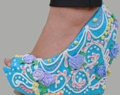 Cerulean Birthday Cakewalk Shoes - SAMPLE PAIR