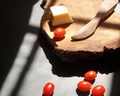 small servings --wooden knife & spreader / native cherry, maple or walnut  / picnics / father's day