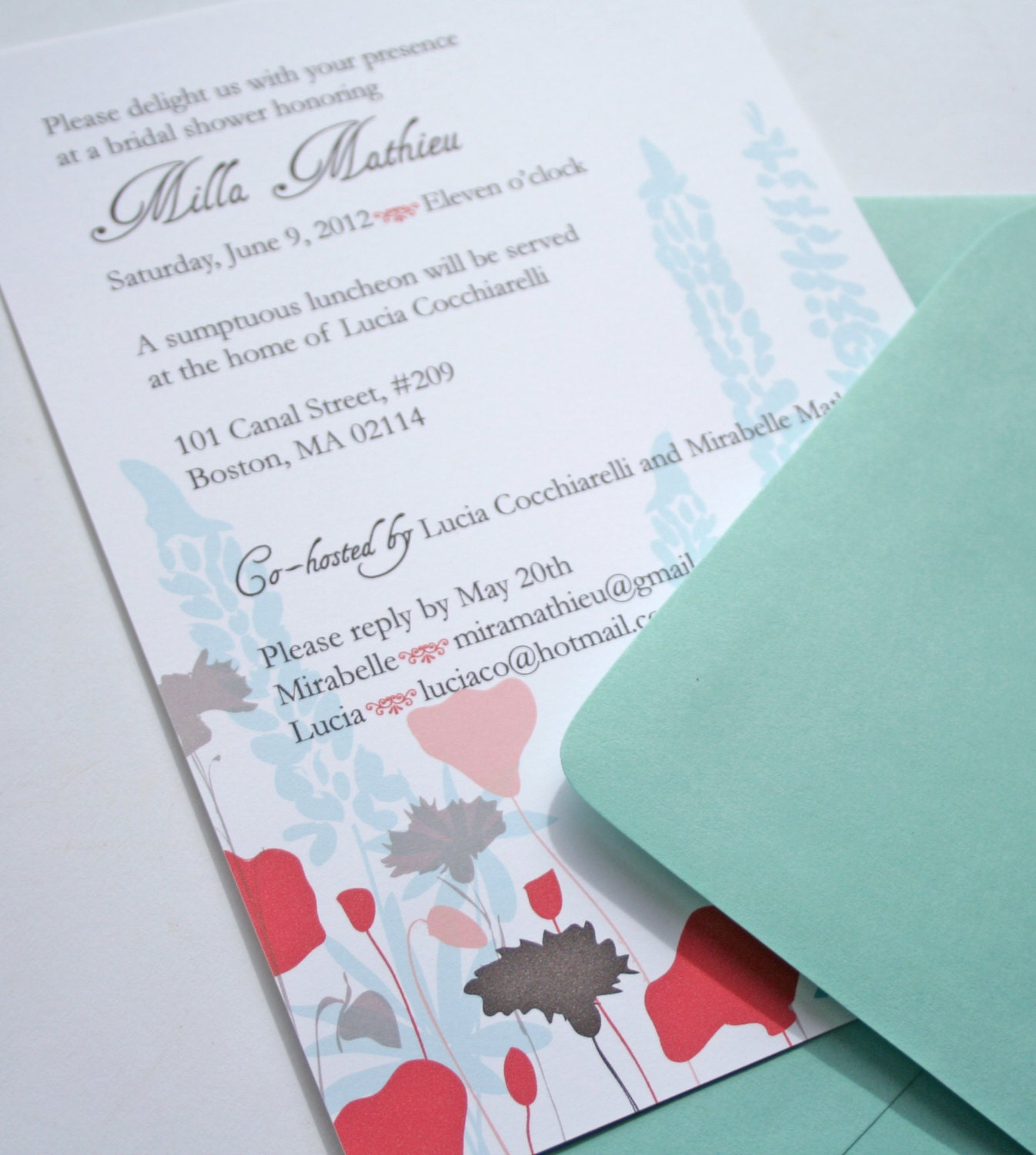 Wildflowers Bridal Shower Invitation