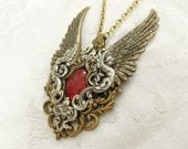 Crest of Athena VI - Legendary Series - Red Marbled Jewel and Mixed Metal